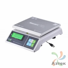 Весы Mertech M-ER 326 AFU-3.01 LCD USB с вторым дисплеем настольные фасовочные до 3 кг, пластик