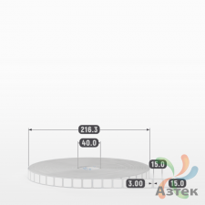 Этикетка самоклеящаяся 15х15 (рядов 1 по 16 000 шт) Полипропилен съемный клей в рулоне, втулка 40 мм (к) IQ code