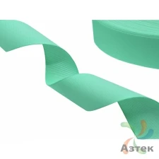 Репсовая лента 10мм х 100м втулка 40 мм, цвет - бирюзовый