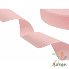 Репсовая лента 20мм х 100м втулка 40 мм, цвет - сливочно-розовый