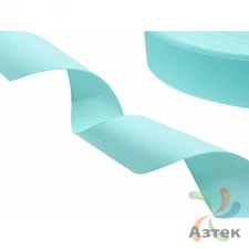 Репсовая лента 20мм х 100м втулка 40 мм, цвет - лазурный