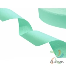 Репсовая лента 15мм х 100м втулка 40 мм, цвет - мятный