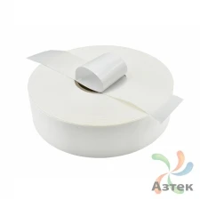 Сатиновая лента клеевая 30мм х 200м втулка 76 мм, цвет - белый	