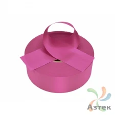 Сатиновая лента 25мм х 200м втулка 76 мм, цвет - орхидейный