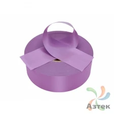 Сатиновая лента 40мм х 200м втулка 76 мм, цвет - светло-сиреневый