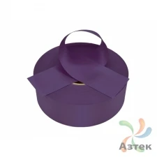 Сатиновая лента 25мм х 200м втулка 76 мм, цвет - сливовый