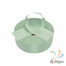 Сатиновая лента 40мм х 200м втулка 76 мм, цвет - шалфейный