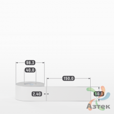 Этикетка самоклеящаяся 50х150 (рядов 1 по 300 шт) Полипропилен белый в рулоне, втулка 40 мм (к) IQ code 	