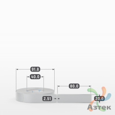Этикетка самоклеящаяся 20х80 (рядов 1 по 500 шт) PET Matt Silver в рулоне, втулка 40 мм (к) IQ code