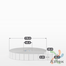 Этикетка самоклеящаяся 30х20 (рядов 1 по 8 000 шт) Полипропилен матовый в рулоне, втулка 40 мм (к) IQ code