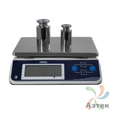 Весы Невские весы НВ-25-1.5-101ЖКс настольные порционные до 25 кг, нержавеющая сталь, ЖК с голубой подсветкой