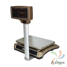 Весы Невские весы НВ-25-1.5-203 настольные торговые до 25 кг, нержавеющая сталь, красный светодиодный