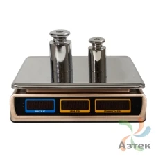 Весы Невские весы НВ-25-1.5-206 настольные торговые до 25 кг, нержавеющая сталь, красный светодиодный