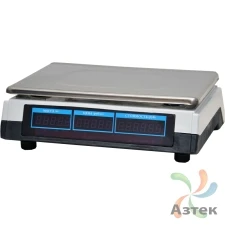 Весы МЕХЭЛЕКТРОН-М ВР4900-30-2Д-ДБ 06 настольные торговые до 30 кг, нержавеющая сталь, LED