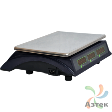 Весы МЕХЭЛЕКТРОН-М ВР4900-30-2Д-ДБ 10 настольные торговые до 30 кг, нержавеющая сталь, LED