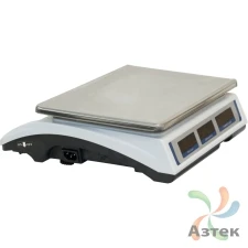 Весы МЕХЭЛЕКТРОН-М ВР4900-15-2Д-ДБ 16 настольные торговые до 15 кг, нержавеющая сталь, LED