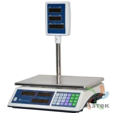 Весы МЕХЭЛЕКТРОН-М ВР4900-30-2Д-СДБ 01 настольные торговые до 30 кг, нержавеющая сталь, LED