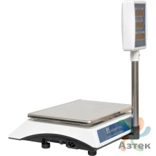 Весы МЕХЭЛЕКТРОН-М ВР4900-30-2Д-СДБ 01 настольные торговые до 30 кг, нержавеющая сталь, LED