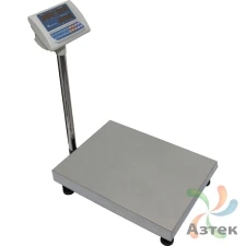 Весы МЕХЭЛЕКТРОН-М ВЭТ-600-100/200-1С-ДБ (600*800) напольные товарные до 600 кг, нержавеющая сталь, LED