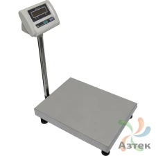 Весы МЕХЭЛЕКТРОН-М ВЭТ-150-20/50-2С-ДБ (400*500) напольные товарные до 150 кг, нержавеющая сталь, LED