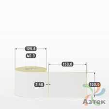 Этикетка самоклеящаяся 100х150 (рядов 1 по 500 шт) Termo TOP deep freeze в рулоне, втулка 40 мм (к) IQ code
