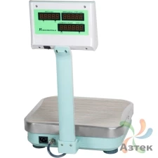 Весы МЕХЭЛЕКТРОН-М ВЭТ-60-10/20-3С-ТДБ настольные товарные до 60 кг, нержавеющая сталь, LED