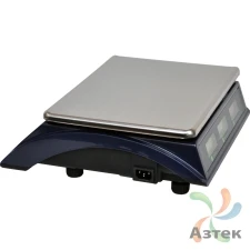 Весы МЕХЭЛЕКТРОН-М ВР4900-15-2Д-АБ 10 настольные торговые до 15 кг, нержавеющая сталь, ЖК