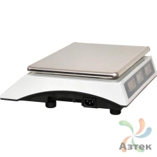 Весы МЕХЭЛЕКТРОН-М ВР4900-30-2Д-АБ 02 настольные торговые до 30 кг, нержавеющая сталь, ЖК