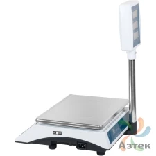 Весы МЕХЭЛЕКТРОН-М ВР4900-30-2Д-САБ 01 настольные торговые до 30 кг, нержавеющая сталь, ЖК