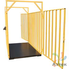 Весы МЕХЭЛЕКТРОН-М ВЭТ-1-1000П-1С-ДБЖ (1м*1,5м) напольные животноводческие до 1 000 кг, нержавеющая сталь, LED