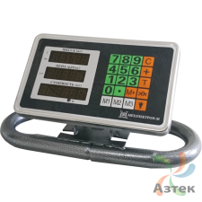 Весы МЕХЭЛЕКТРОН-М ВЭТ-1-1000П-1С-ДБ (1м*1,5м) напольные промышленные до 1 000 кг, нержавеющая сталь, LED