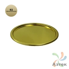 Дно Плоское жестяное 92 мм (к) Золотой (Золотистый) стенка до 1,8 высота 3,1 производитель IQ code