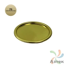 Дно Плоское жестяное 73 мм (к) Золотой (Золотистый) стенка до 1,8 высота 3 производитель IQ code