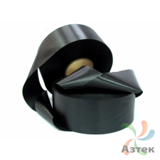 Сатиновая лента 25мм х 200м втулка 76 мм, цвет - черный