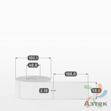 Этикетка самоклеящаяся 50х100 (рядов 1 по 500 шт) Полипропилен белый в рулоне, втулка 40 мм (к) IQ code 	