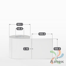 Этикетка самоклеящаяся 100х100 (рядов 1 по 500 шт) Полипропилен белый в рулоне, втулка 40 мм (к) IQ code 	
