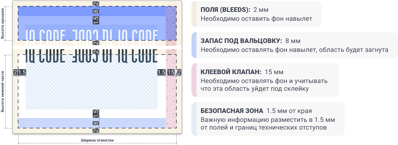 макет этикетки для тубуса