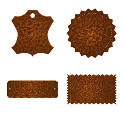 кожаные этикетки и бирки для вязанных и других изделий ручной работы